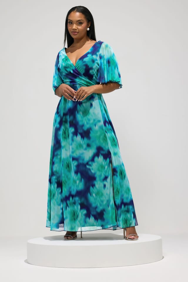 Yours Yours Women's Blurred Abstract Maxi Dress - 3