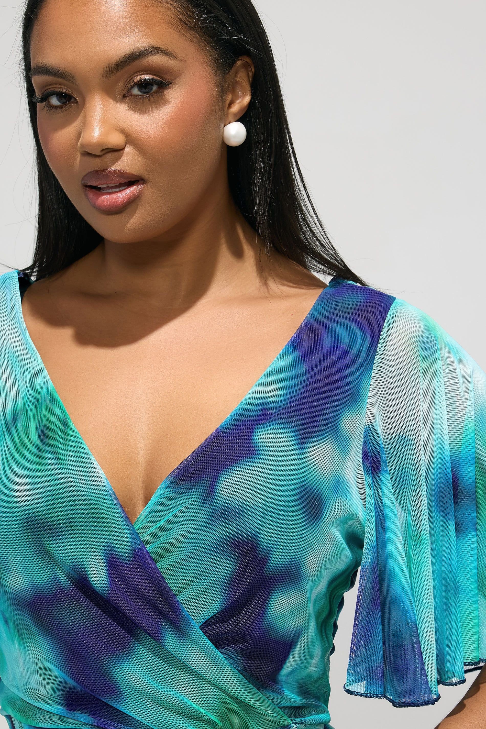 Yours Yours Women's Blurred Abstract Maxi Dress - 4