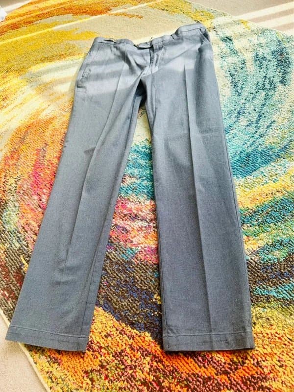 Autograph 👖 M&S Autograph Slim Fit Trousers – Blue Grey – W34 L31