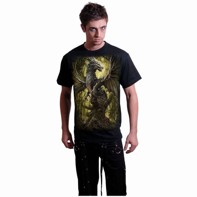 Spiral Spiral Men's OAK DRAGON - T-Shirt Black - 3