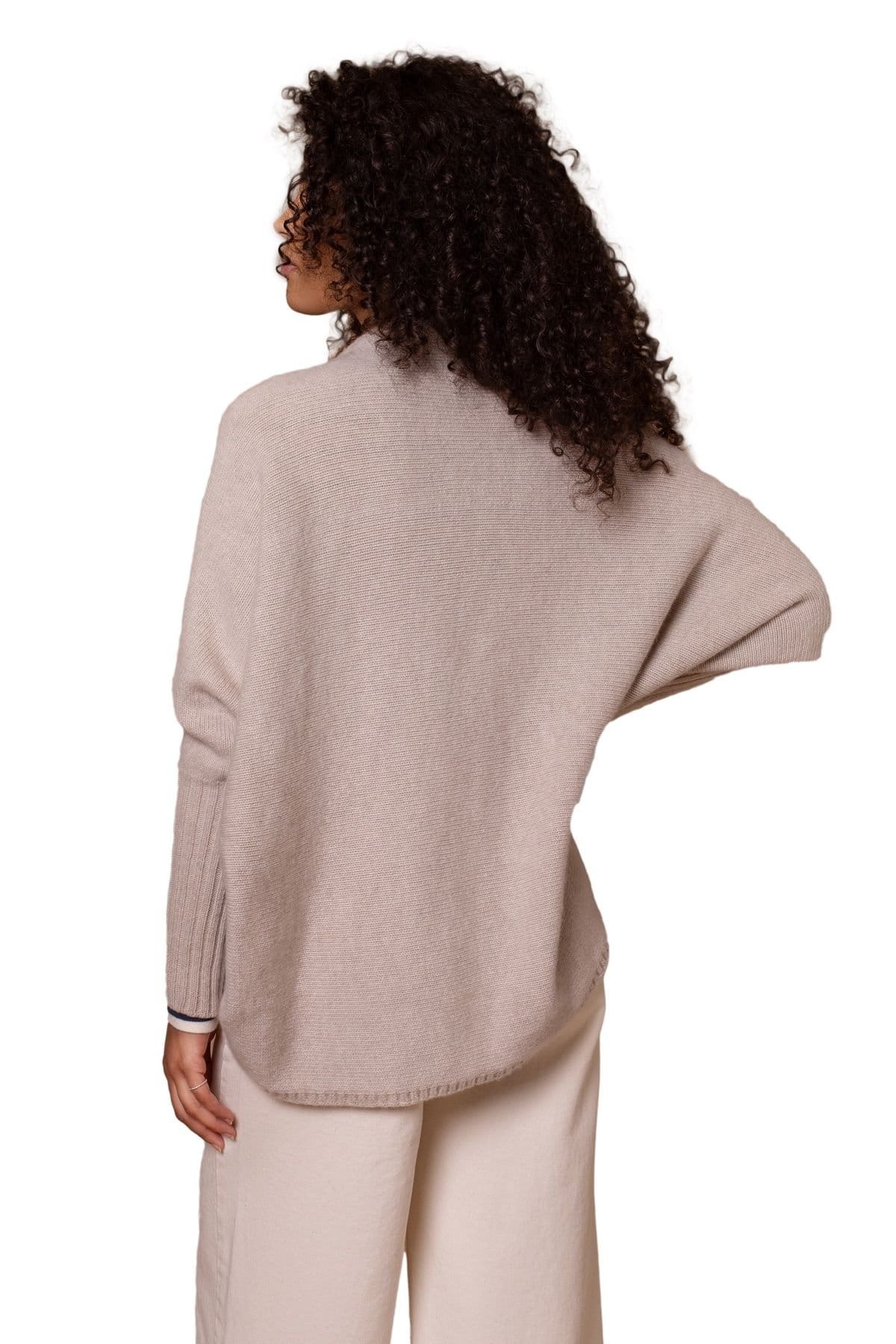 Celtic & Co Celtic & Co Women's British Supersoft Cocoon Cardigan in Light Beige - 4