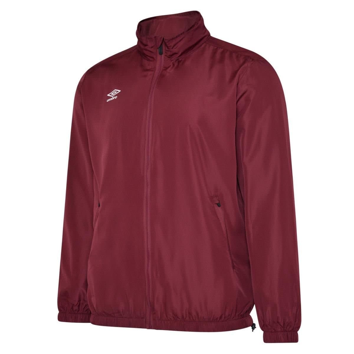 Umbro Umbro Men's Club Essential Light Waterproof Jacket in Burgundy