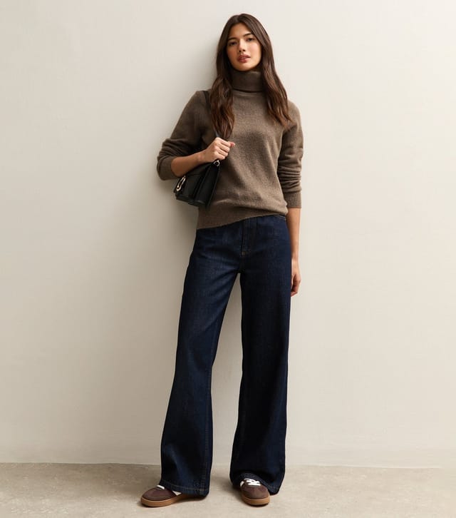 New Look Women's Dark Mink Roll Neck Jumper New Look - 3