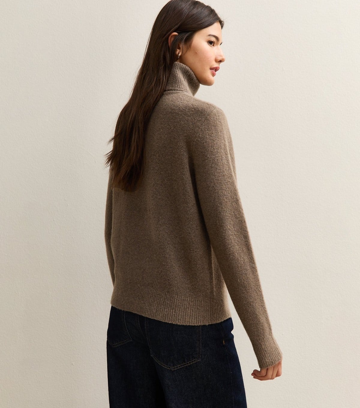 New Look Women's Dark Mink Roll Neck Jumper New Look - 4
