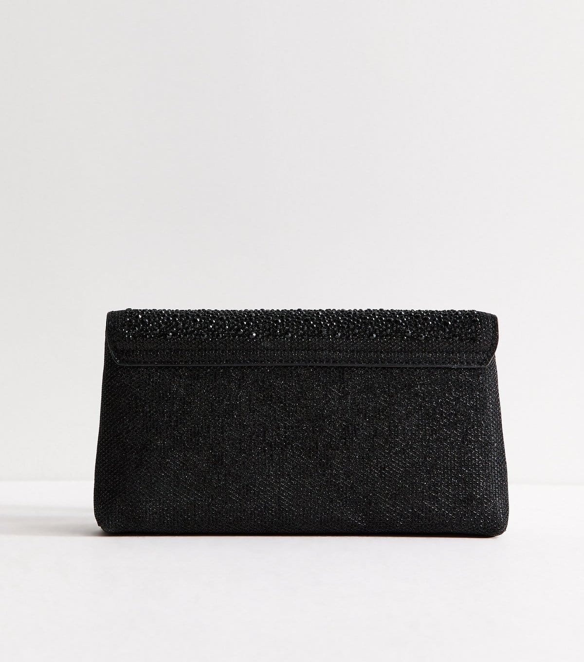 New Look Black Diamanté Embellished Chain Shoulder Bag New Look - 4