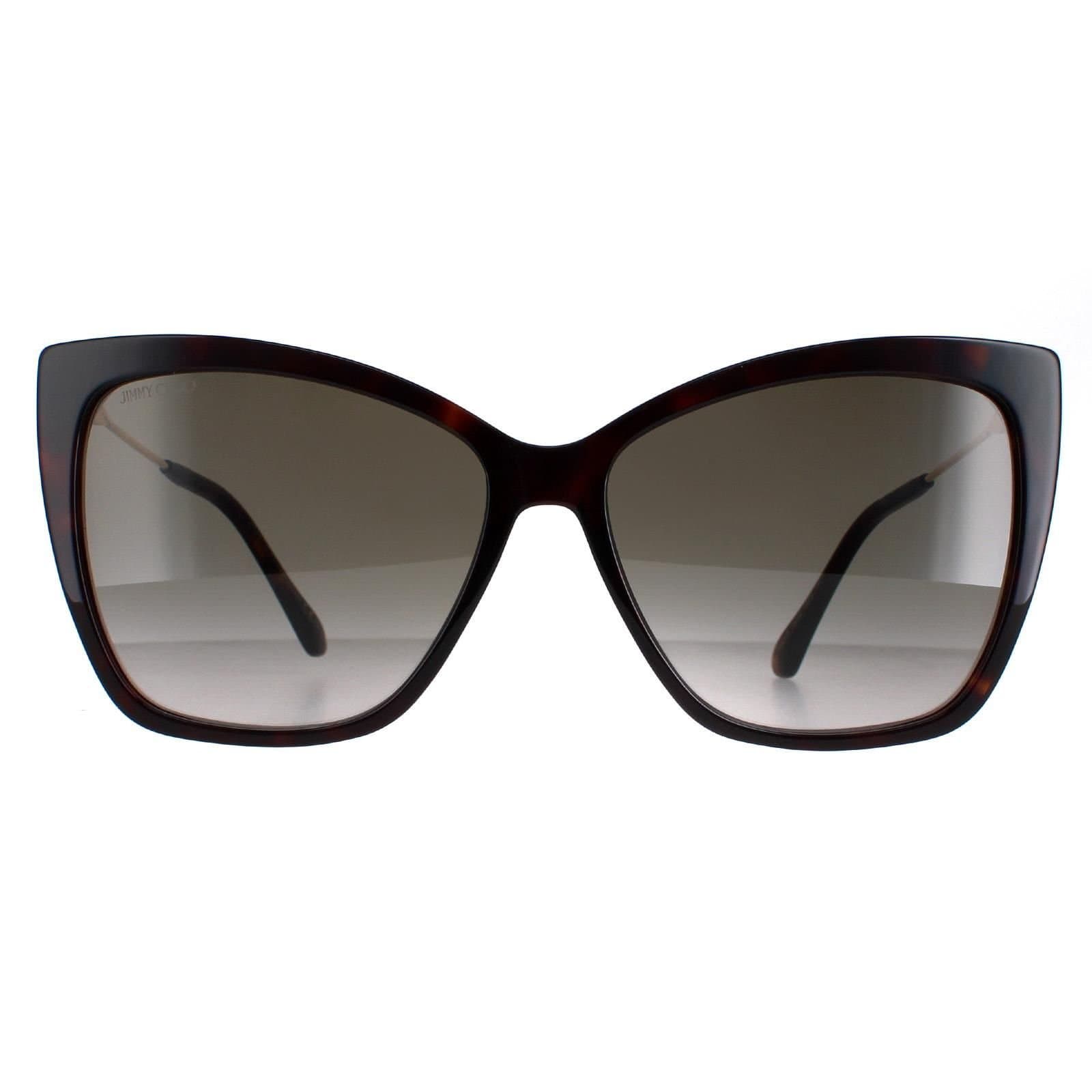 Jimmy Choo Jimmy Choo Women's Cat Eye Dark Havana Brown Gradient Seba/S