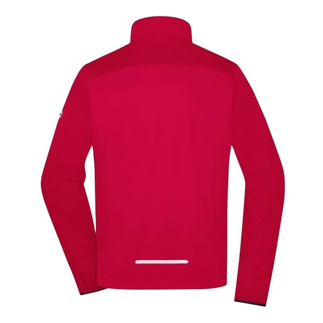 James and Nicholson James and Nicholson Men's Sports Soft Shell Jacket in Light Red - 2