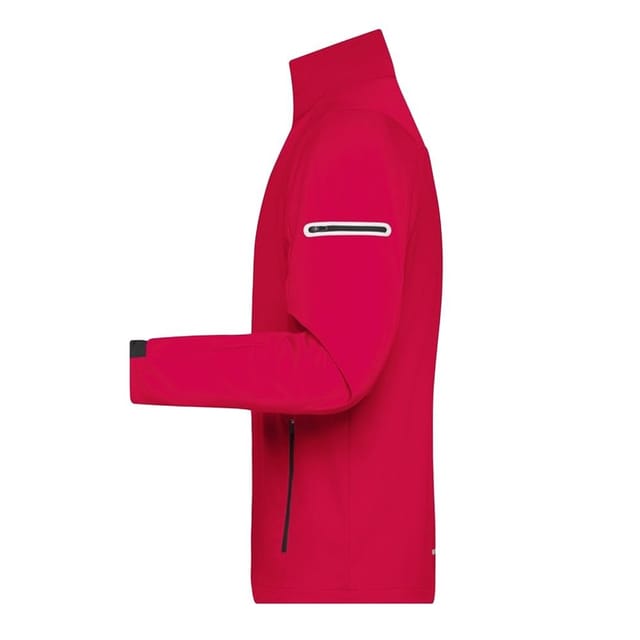 James and Nicholson James and Nicholson Men's Sports Soft Shell Jacket in Light Red - 3