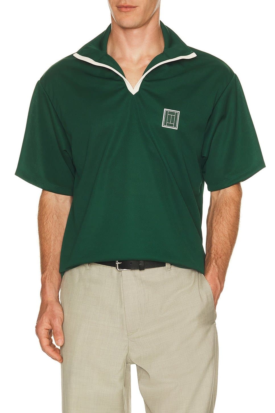 revolve Revolve Forest Green Polo Shirt
