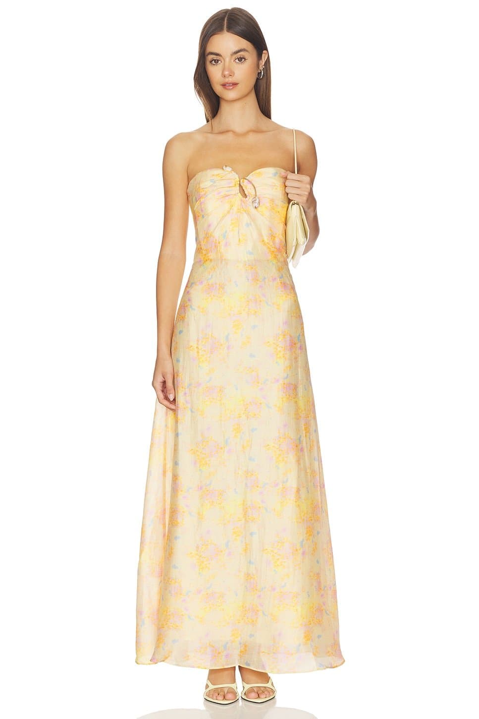 revolve Amina Strapless Maxi Dress