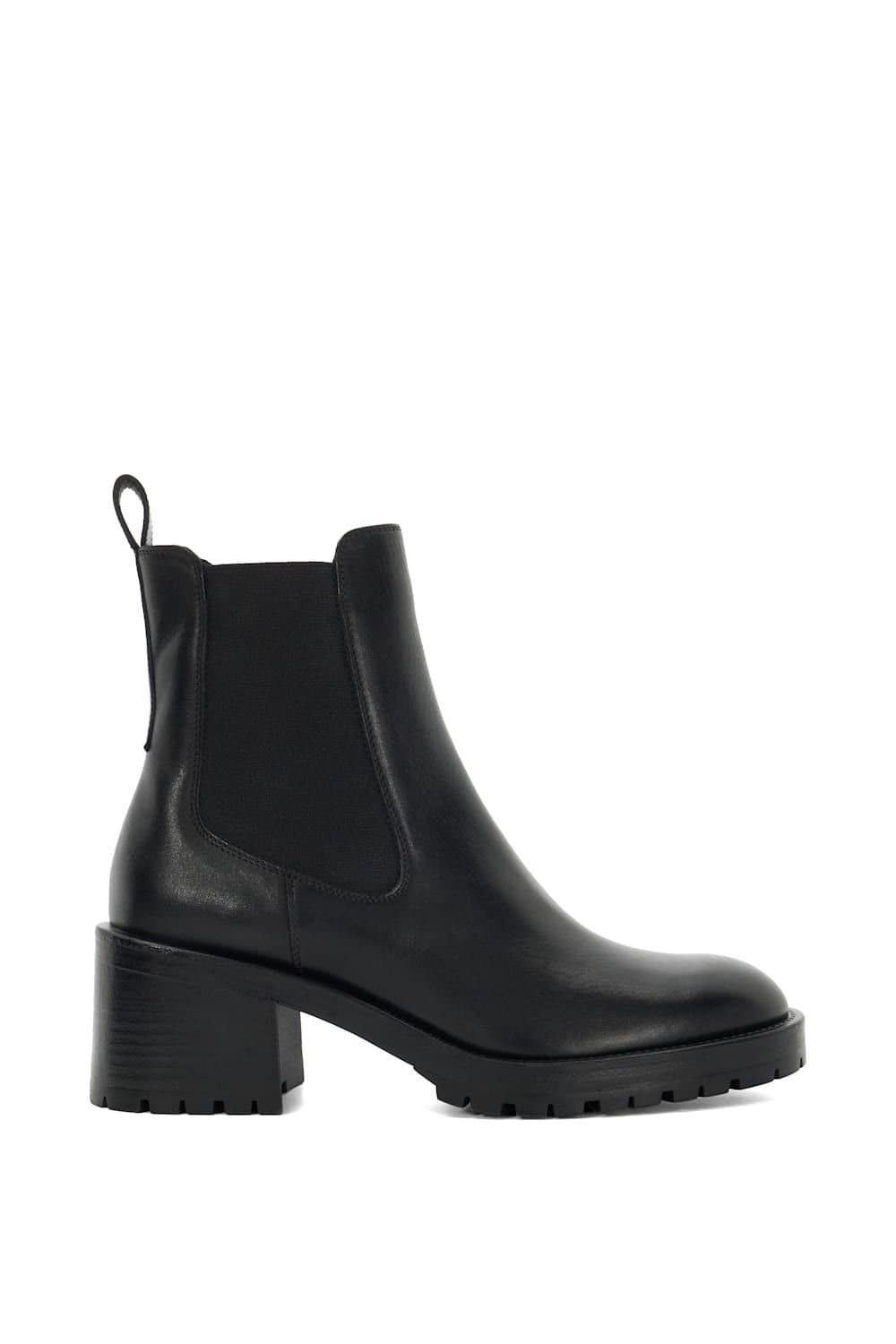 Dune London Dune London Women's 'Positivity' Leather Ankle Boots in Black
