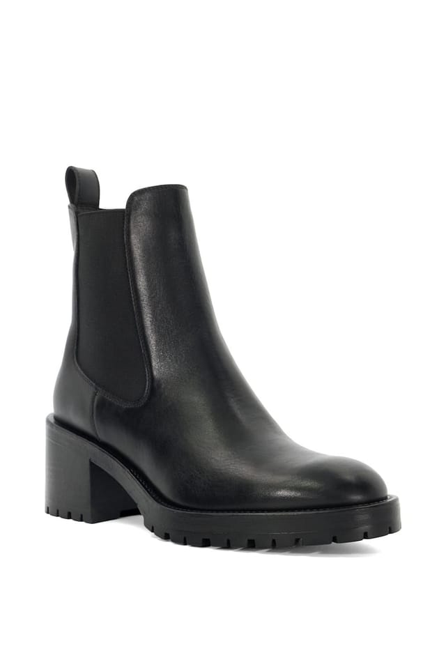 Dune London Dune London Women's 'Positivity' Leather Ankle Boots in Black - 2