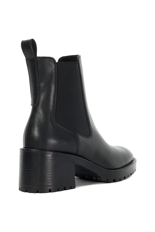 Dune London Dune London Women's 'Positivity' Leather Ankle Boots in Black - 3