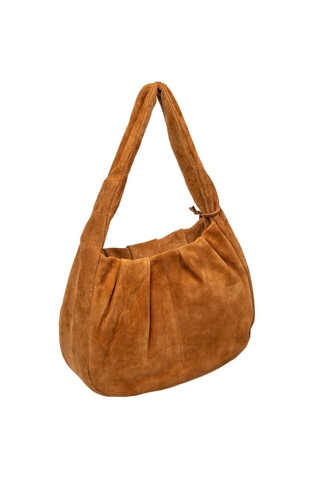 Cultured London Cultured London Women's 'Beatriz' Suede Handbag in Tan - 3