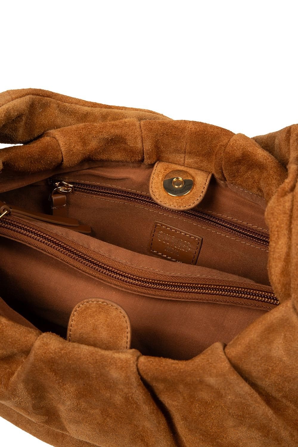 Cultured London Cultured London Women's 'Beatriz' Suede Handbag in Tan - 4