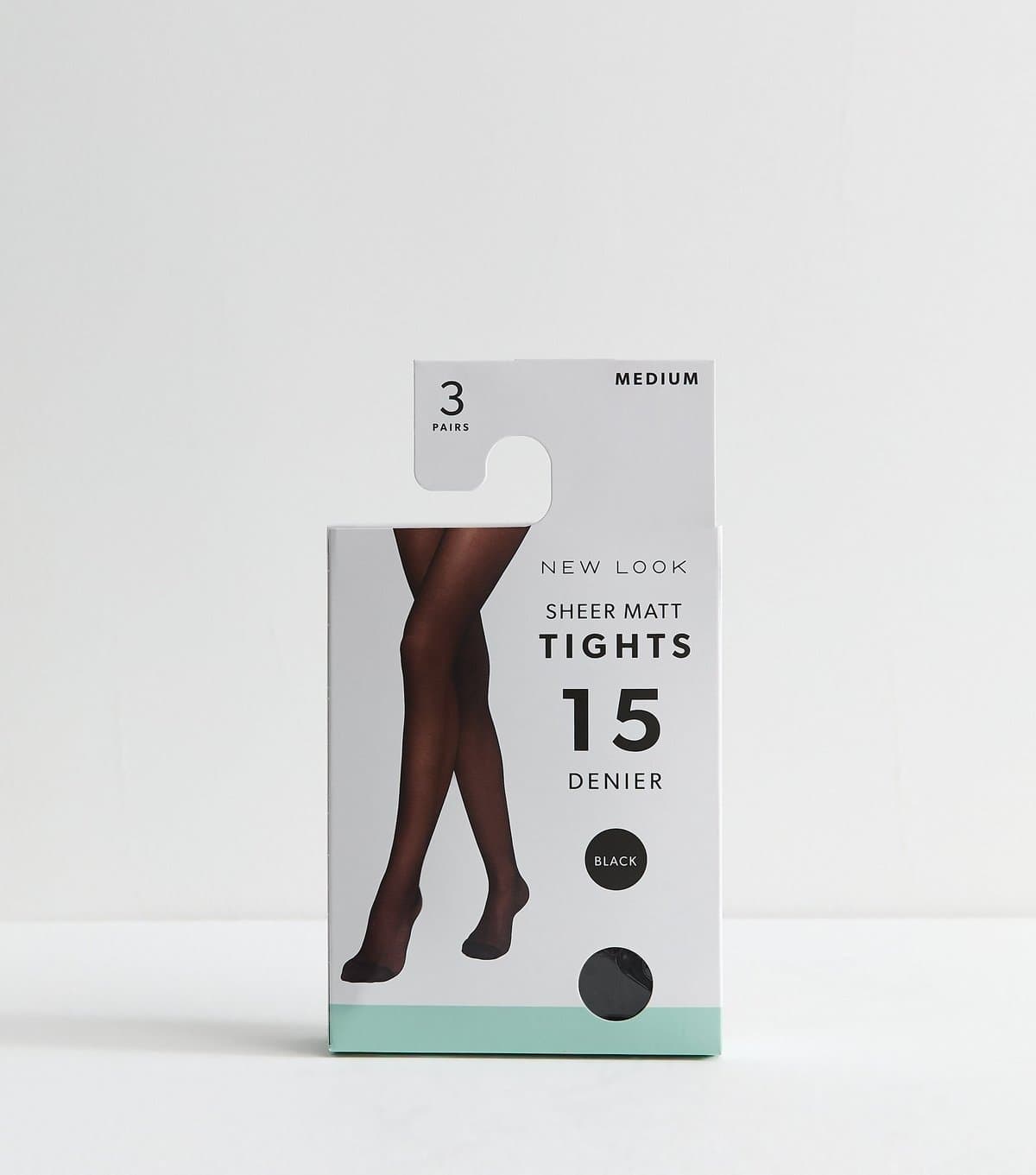 New Look Pack of 3 Black Sheer Matt 15 Denier Tights New Look