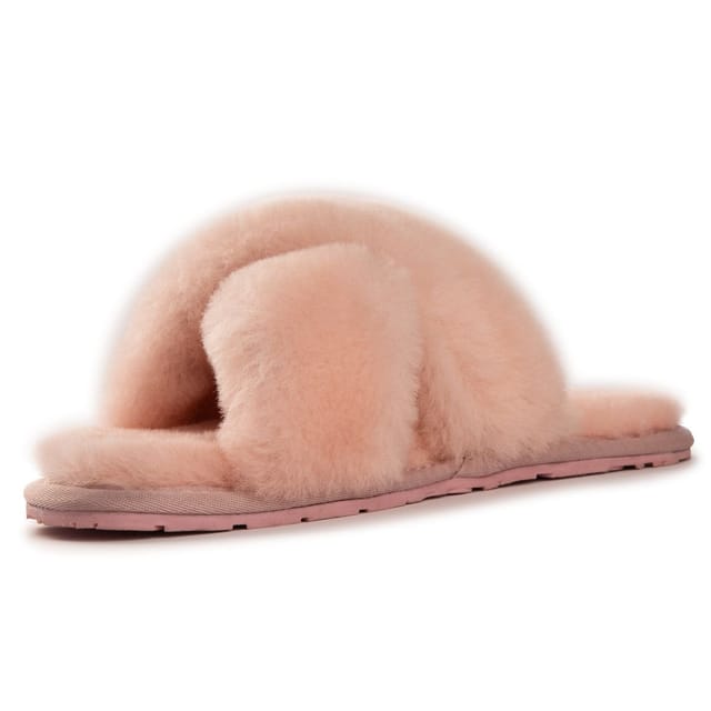 Aus Wooli Australia Aus Wooli Australia Women's Sheepskin Wool Brighton Slippers in Pale Pink - 3