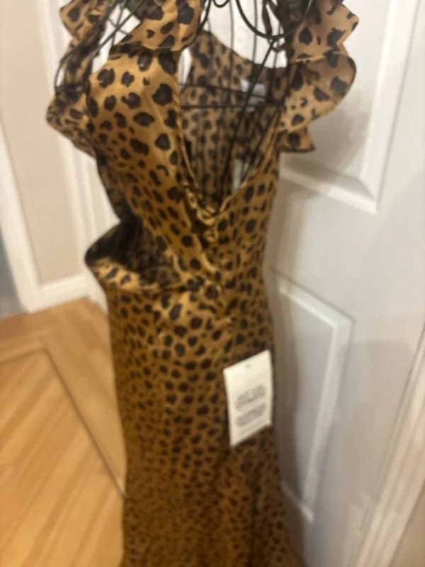 Never Fully Dressed Never fully dressed leopard print long dress size 12