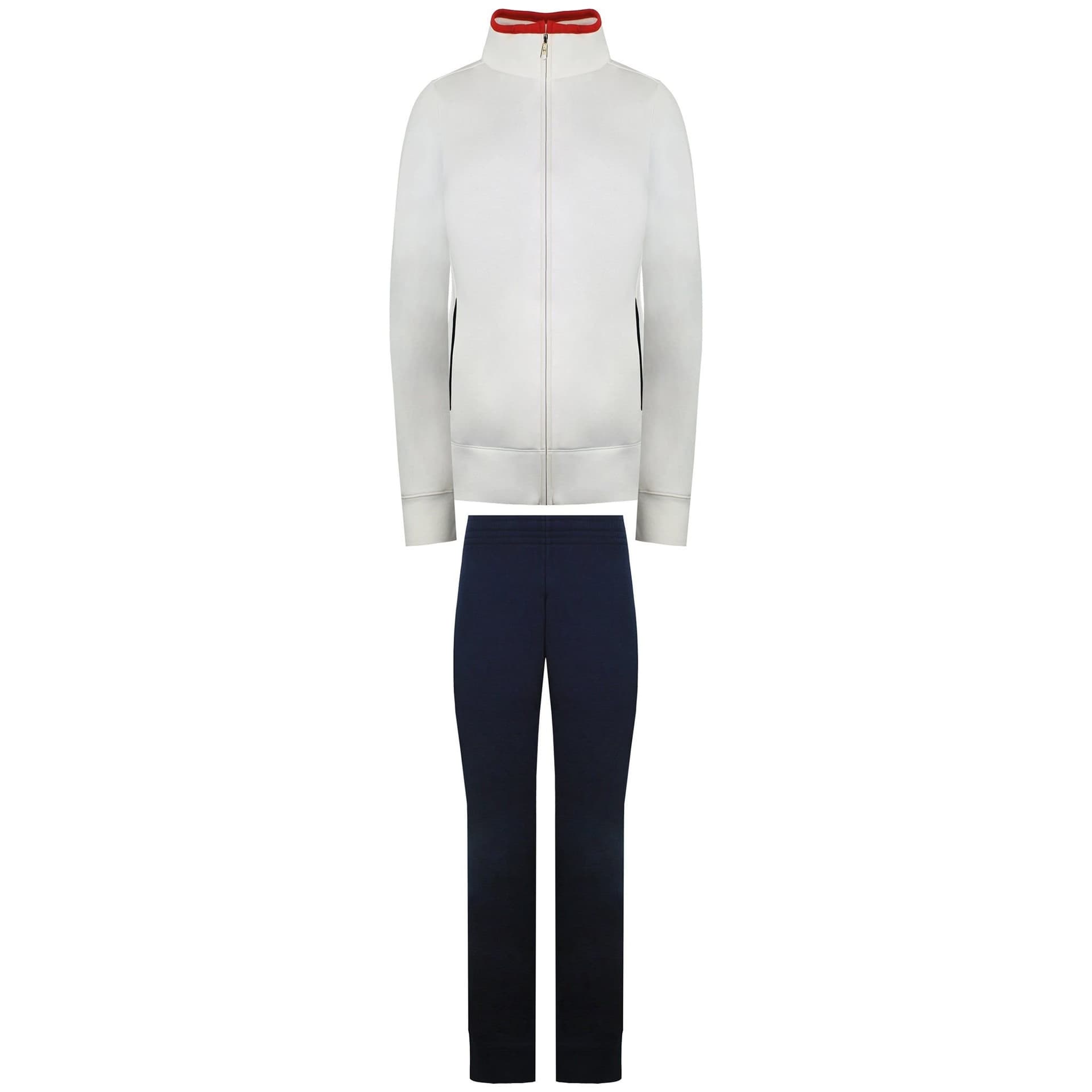 Champion Champion Women's Plain White/Navy Tracksuit in White
