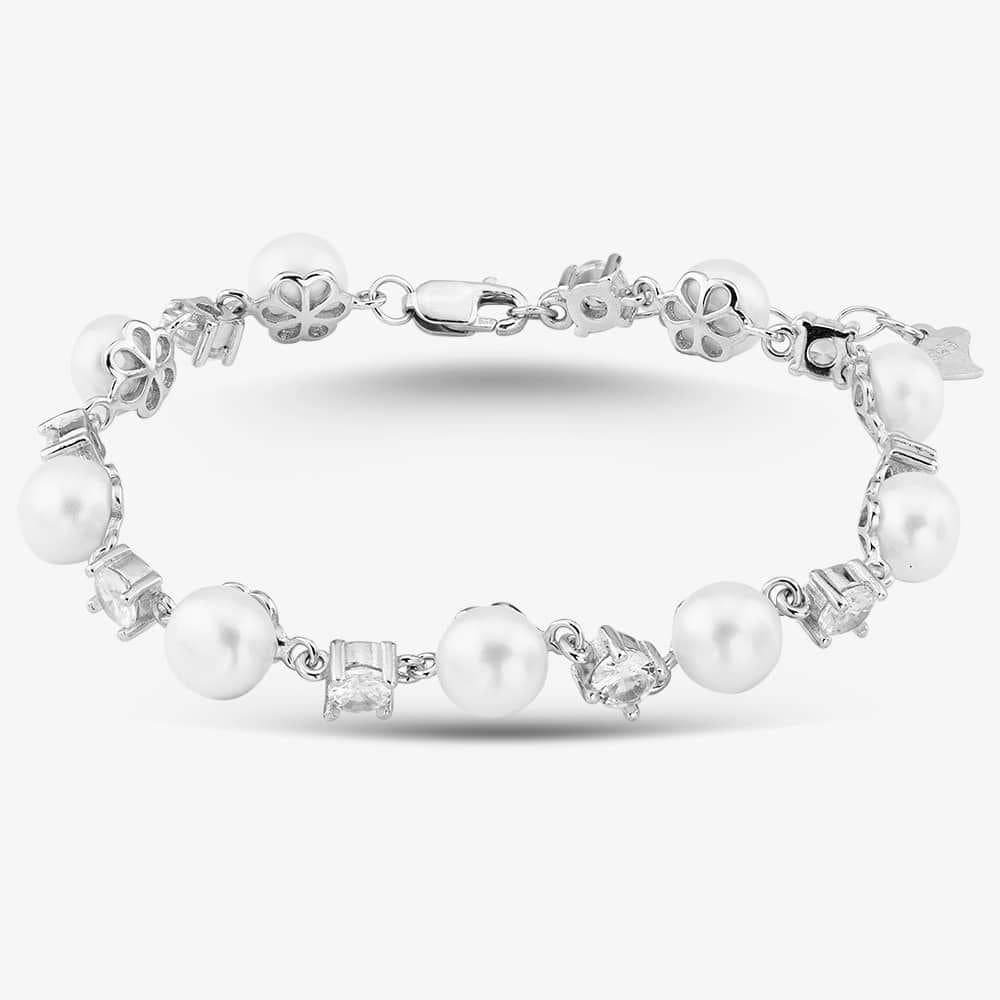 T.H.Baker T.H.Baker White Freshwater Pearl Bracelet