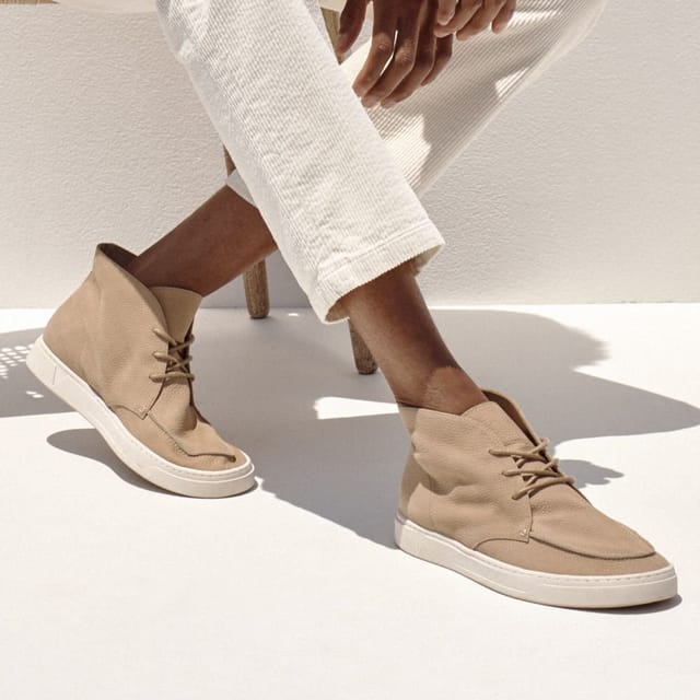 Vionic Vionic Men's Danfield Chukka Boots in Beige - 2