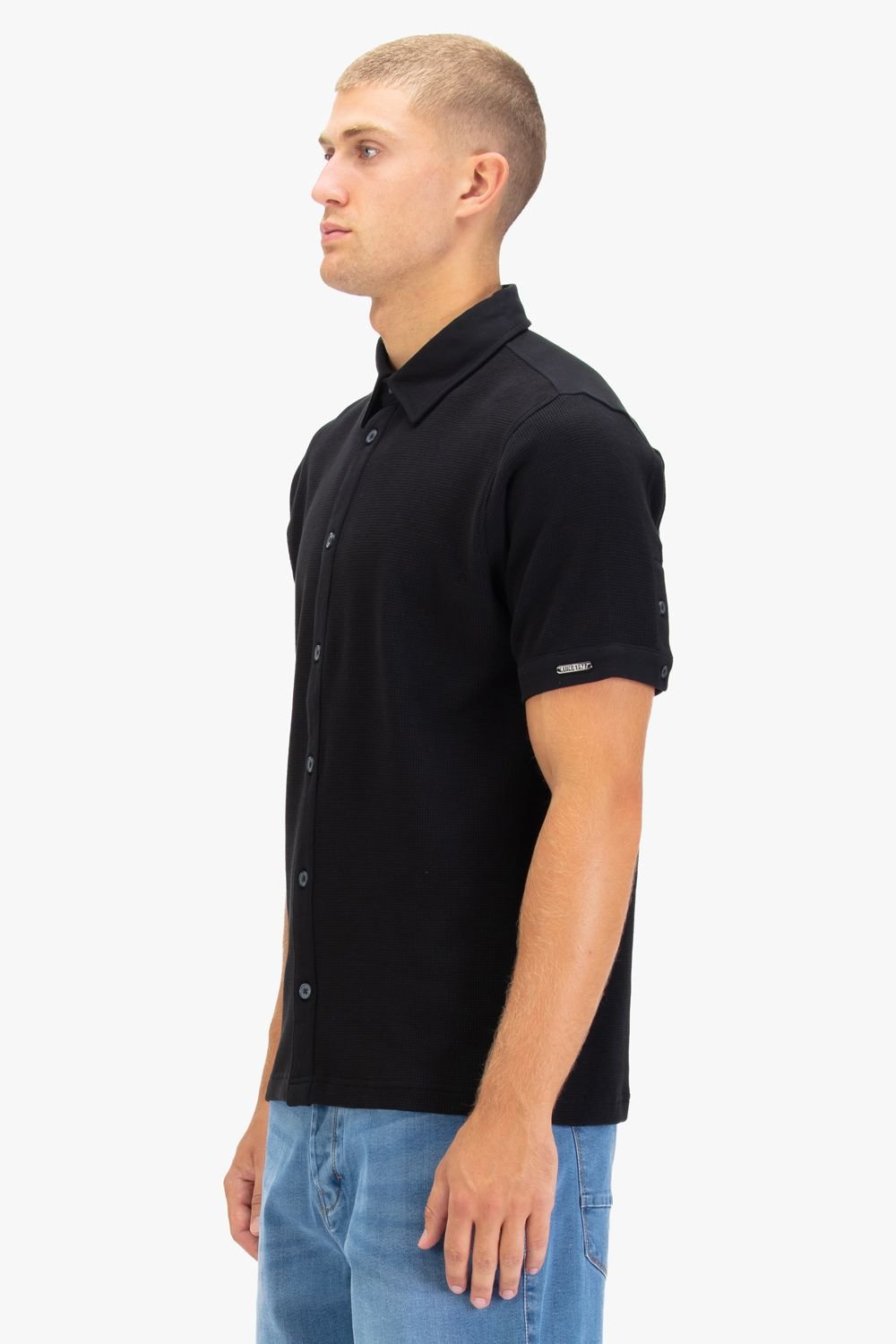 Luke 1977 Luke 1977 Men's New Larry Textured Polo in Black - 3