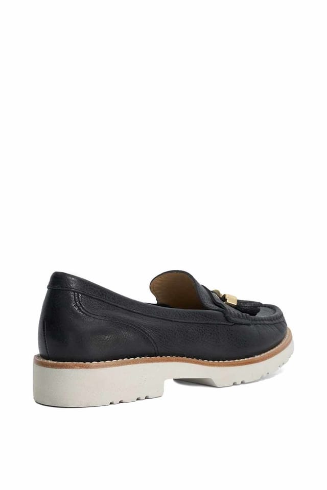 Dune London Dune London Women's Wide Fit 'Gwen' Leather Loafers in Black - 3