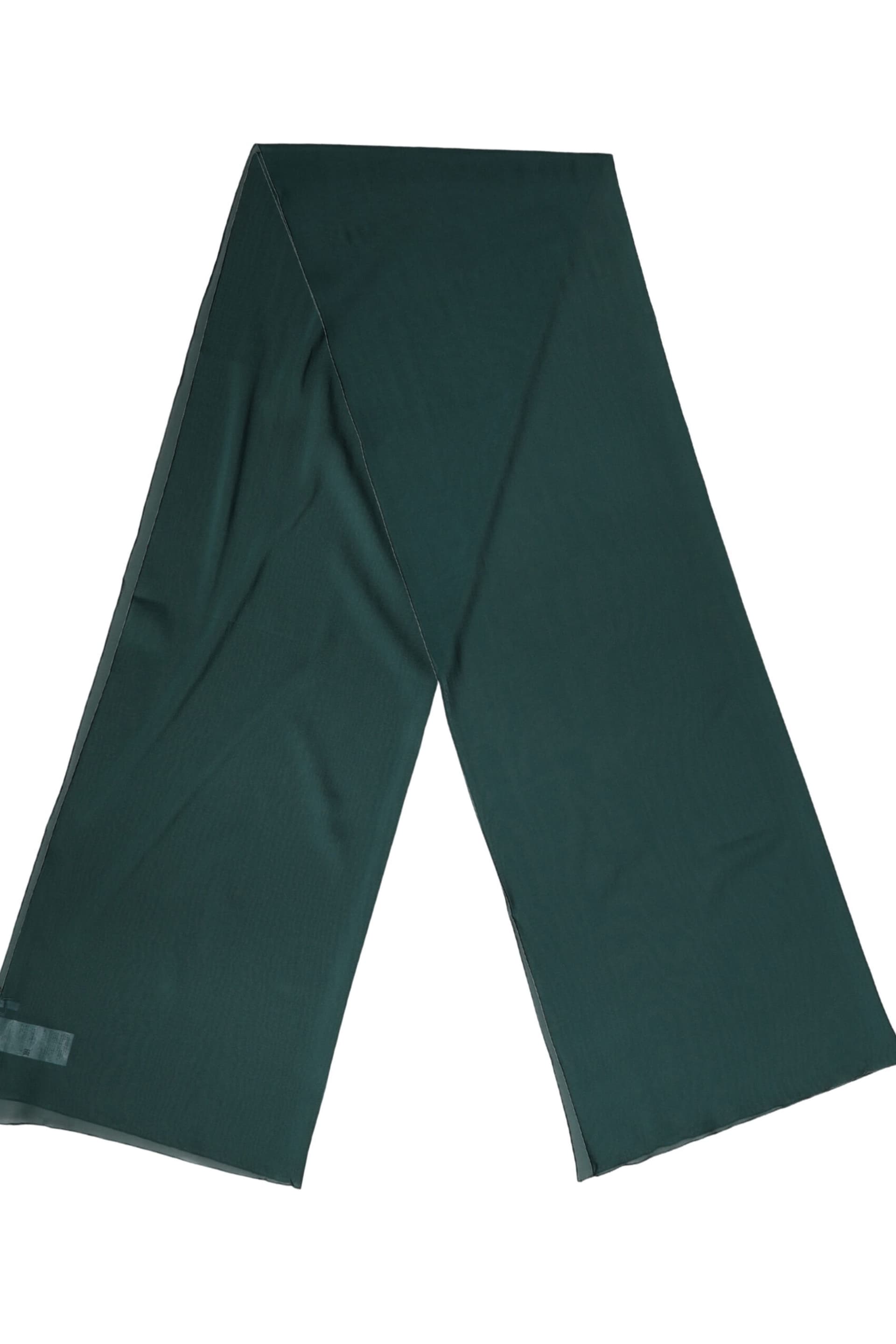 Dolce & Gabbana Dolce & Gabbana Dark Green Silk Neck Wrap Shawl