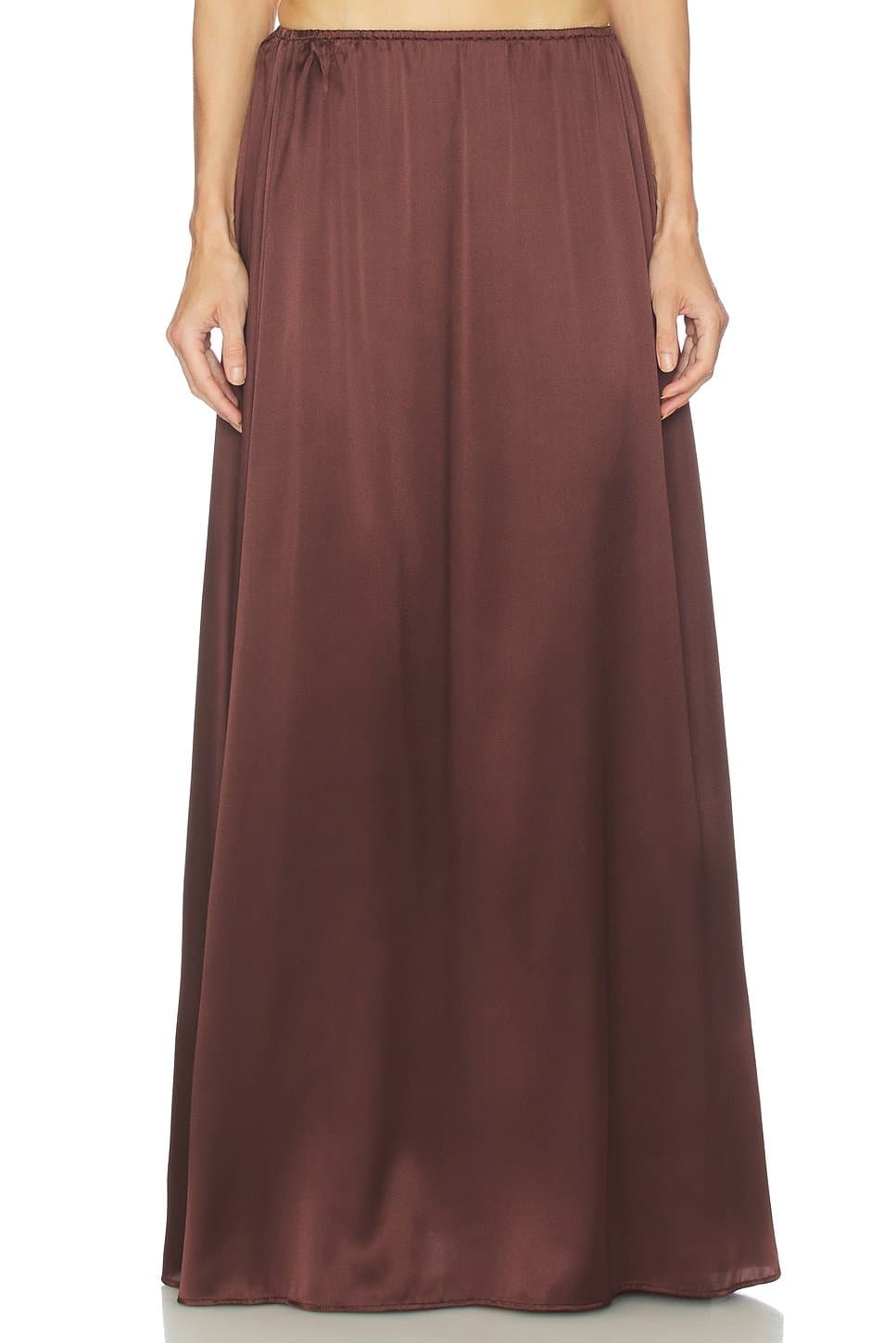 revolve The Silk Charmeuse Maxi Skirt