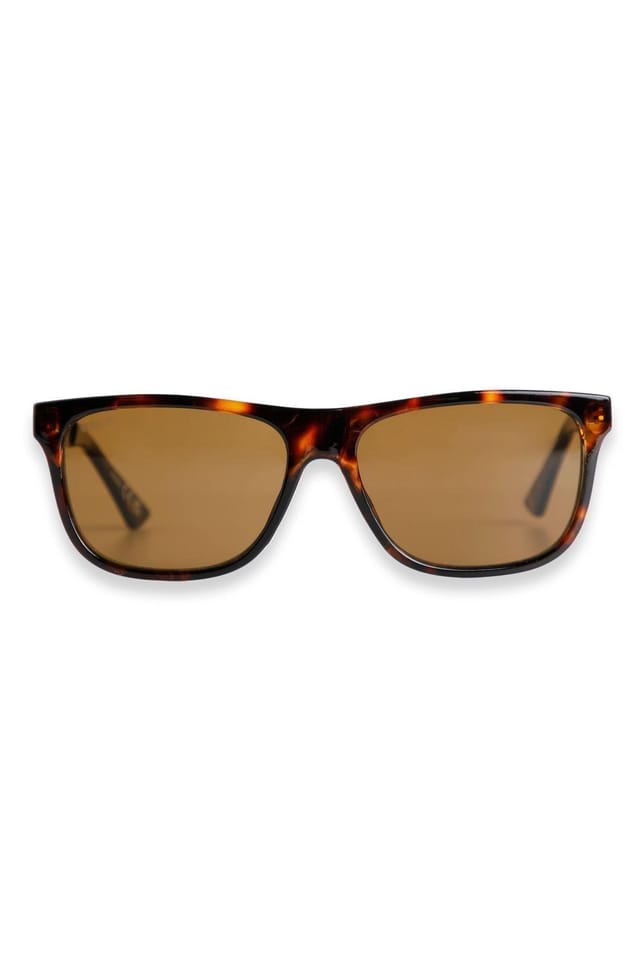 Weird Fish Weird Fish Men's Charlton Rectangular Sunglasses in Brown - 2