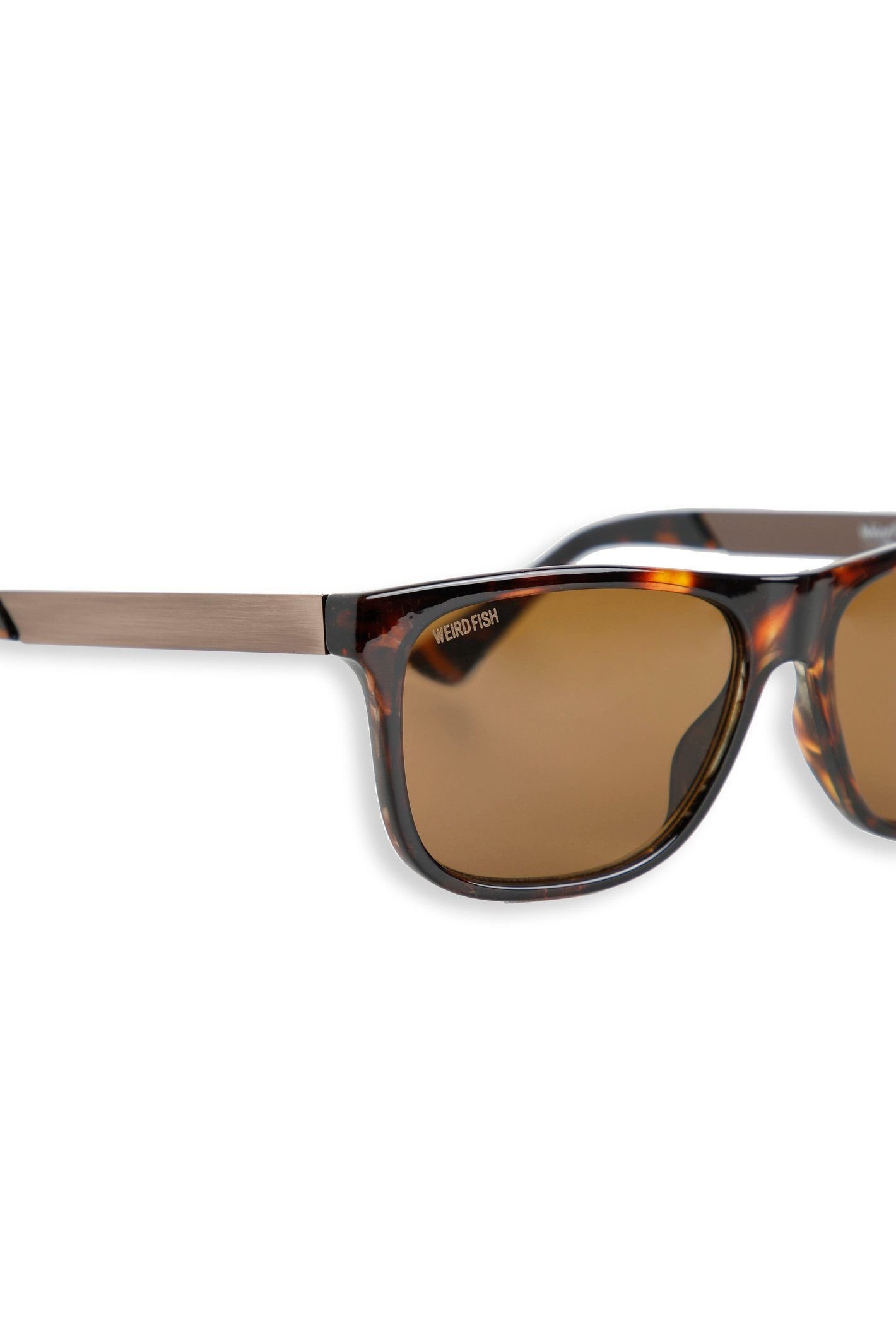 Weird Fish Weird Fish Men's Charlton Rectangular Sunglasses in Brown - 3