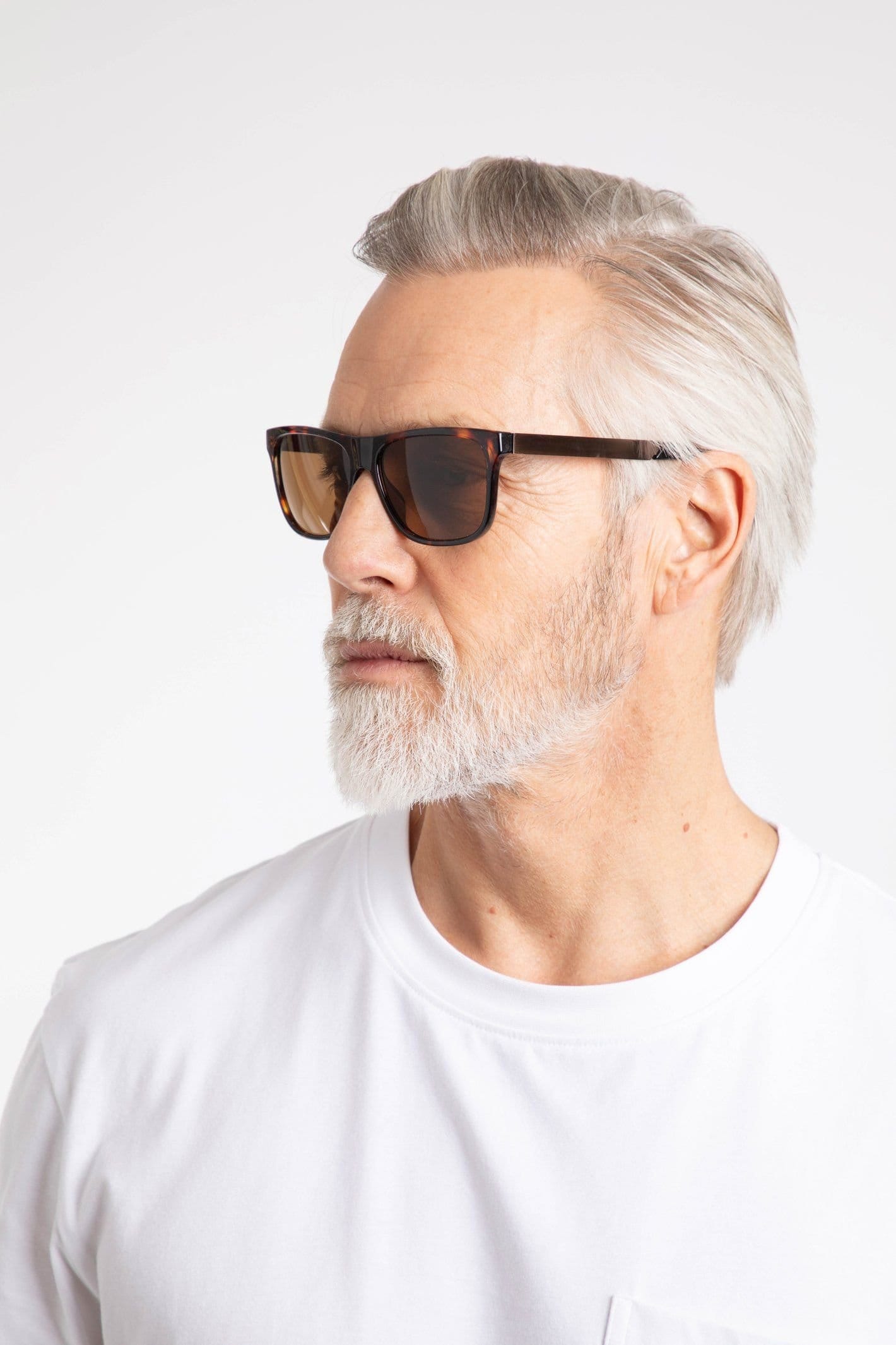 Weird Fish Weird Fish Men's Charlton Rectangular Sunglasses in Brown - 4