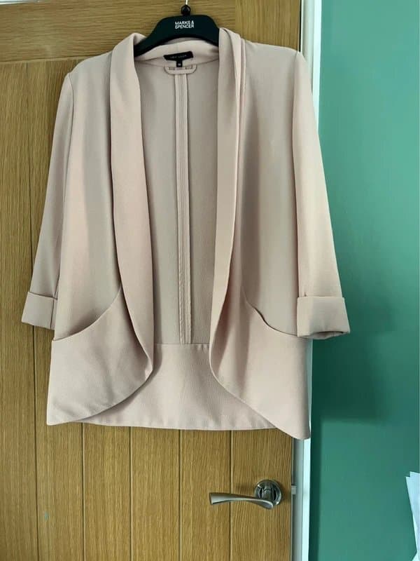 New Look New size 10 blazer light pink