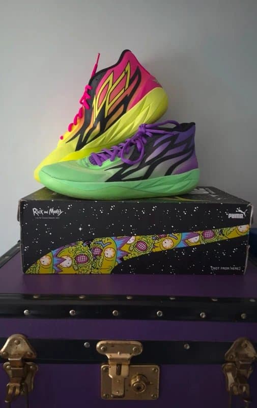 Puma Puma MB.02 Lamello Ball x Rick and morty adventures mens trainers UK size 12