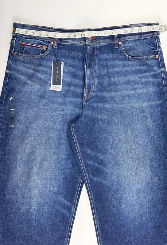 Tommy Hilfiger Tommy Hilfiger TH Flex Loose Fit Jeans W40 L30 Comfort Stretch Dark Wash