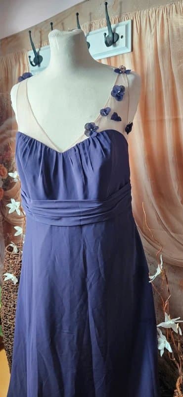 Alfred Angelo Beautiful Alfred Angelo purple chiffon prom occassion dress size 14