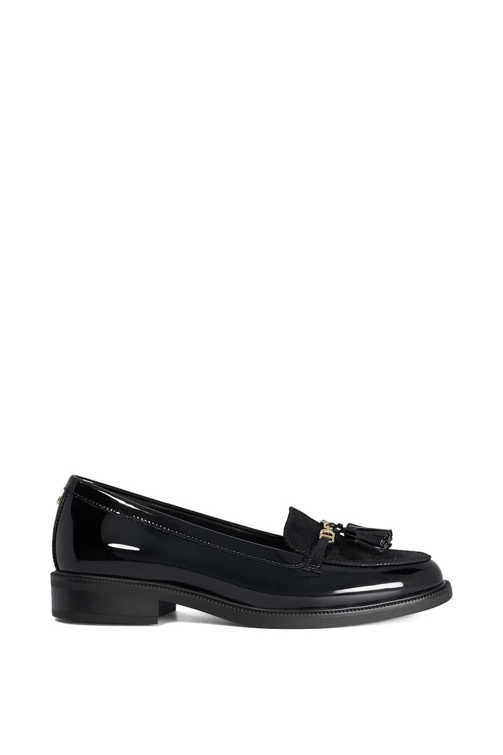 Dune London Dune London Women's Wide Fit 'Gazeles' Loafers in Black