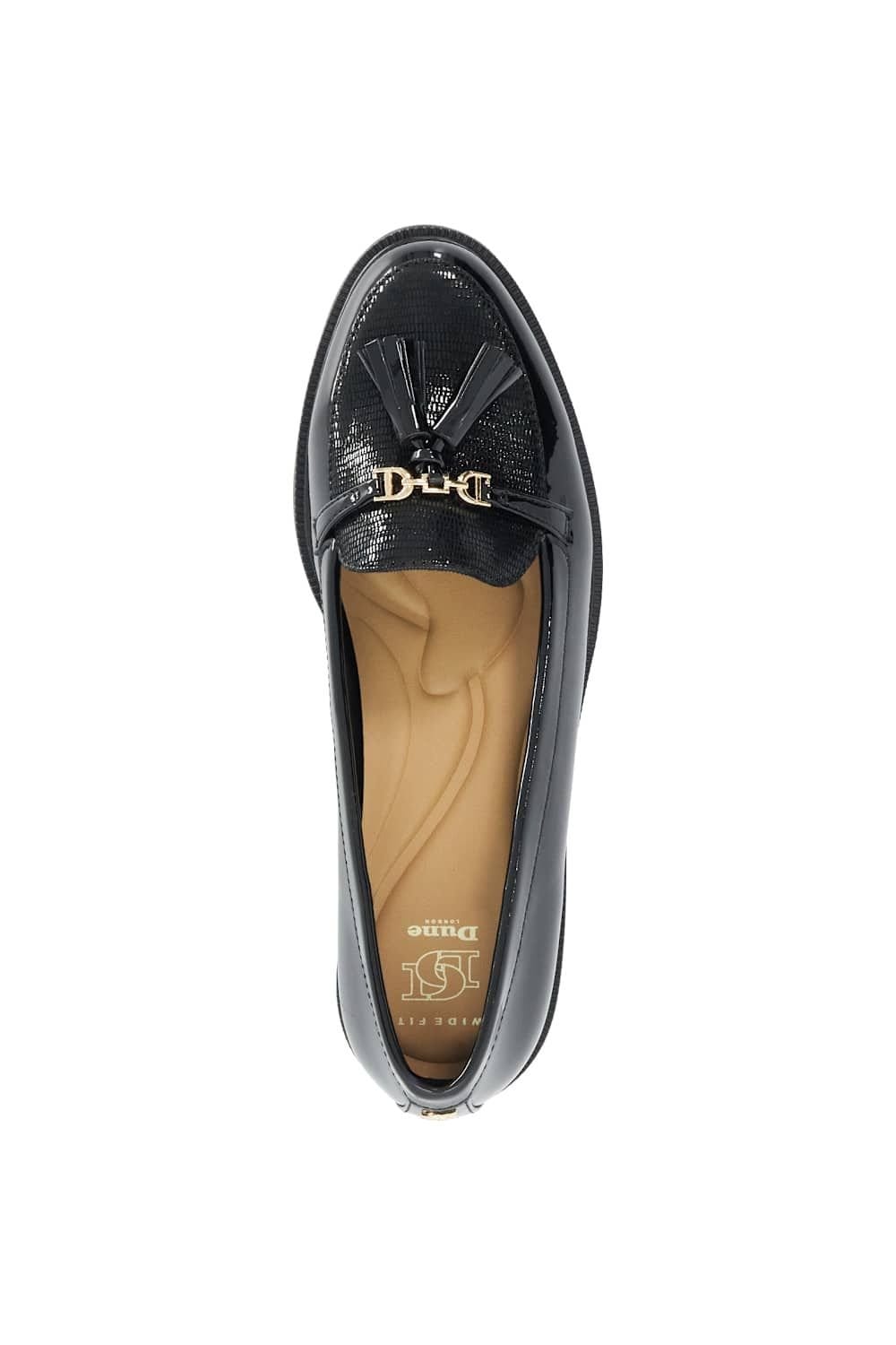 Dune London Dune London Women's Wide Fit 'Gazeles' Loafers in Black - 4