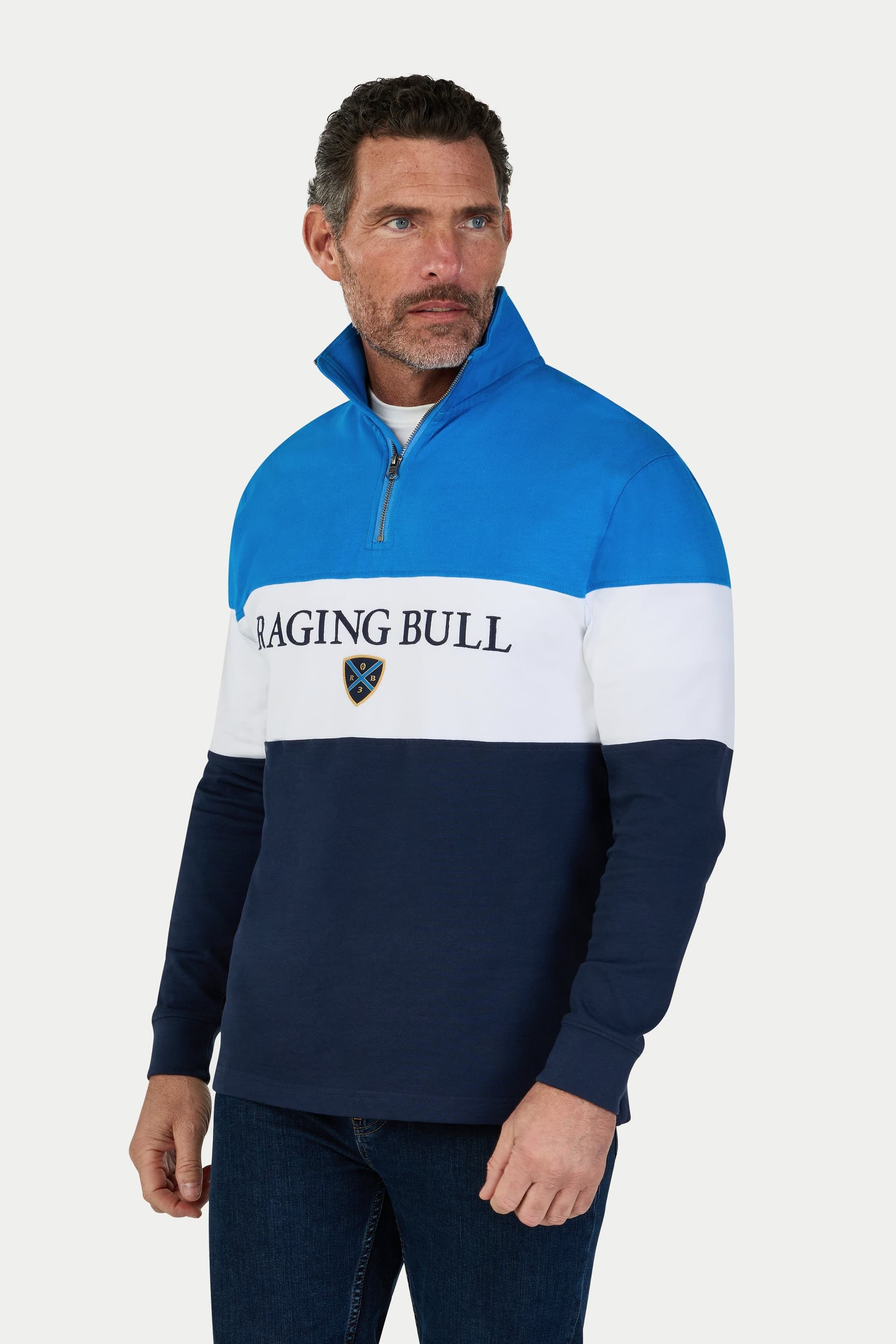 raging bull Raging Bull Men's Cut & Sew Quarter Zip Sweat