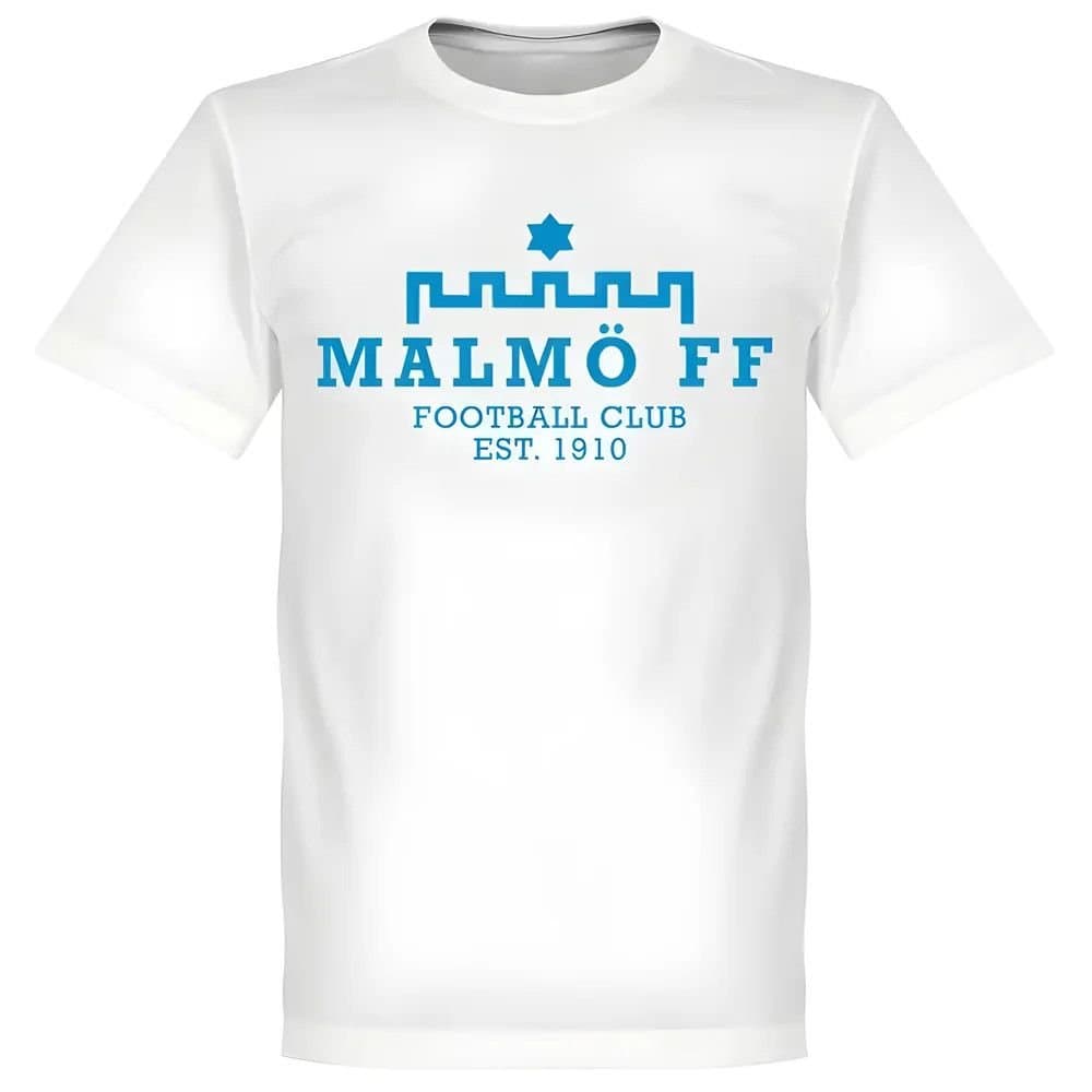 Malmo FF Malmo FF Men's Malmö Team T‑shirt in White