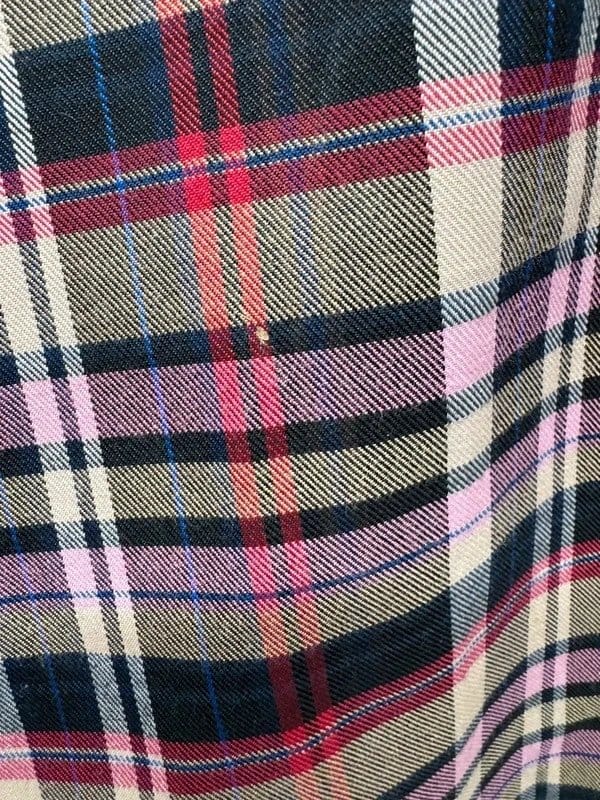 New Look Pink Belted Tartan Skirt UK 8