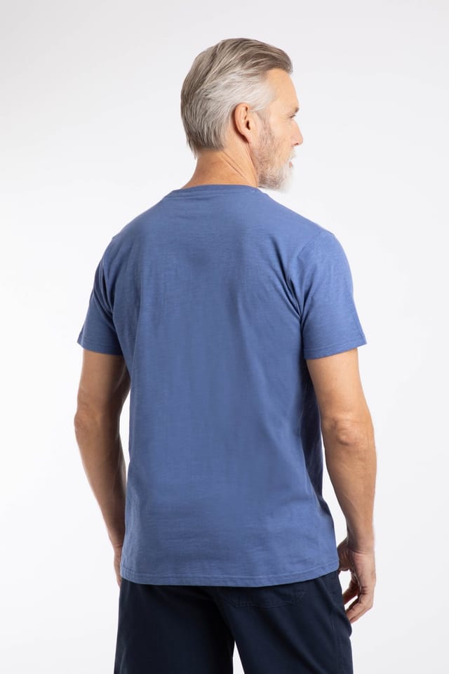Weird Fish Weird Fish Men's Fished Branded T-Shirt in Blue - 3