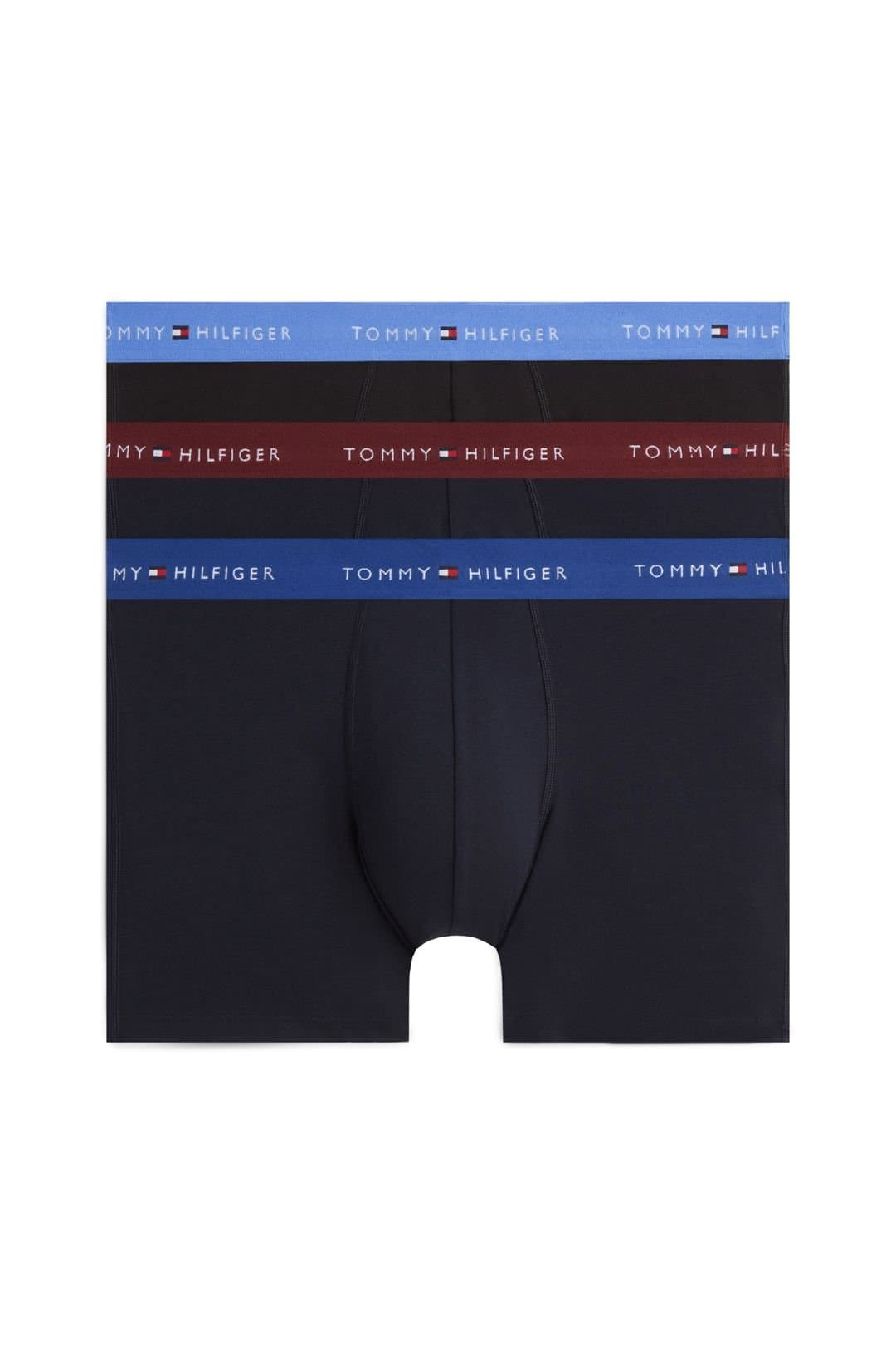 Tommy Hilfiger Tommy Hilfiger Men's 3 Pack Boxer Briefs Blue/Burgundy/Blue