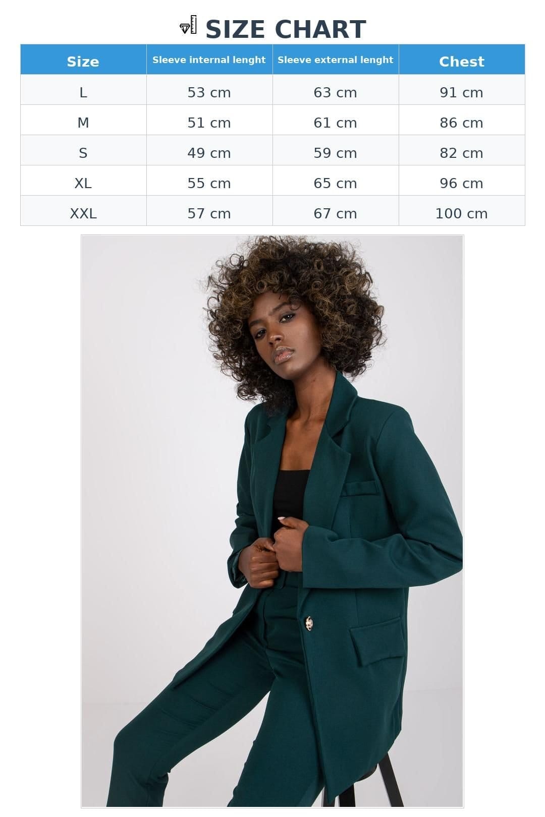 Love Lace Love Lace Women's Lined Button Long Sleeve Jacket in Green - 4