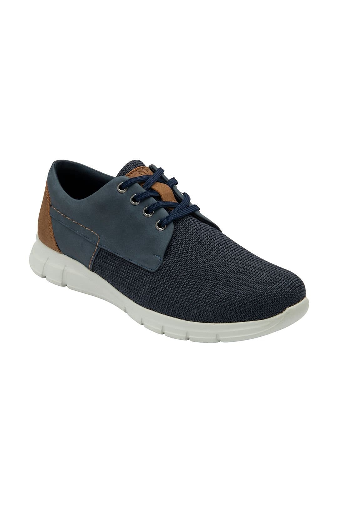 Lotus Lotus Men's 'Arezzo' Leather Lace-Up Casual Shoes in Navy