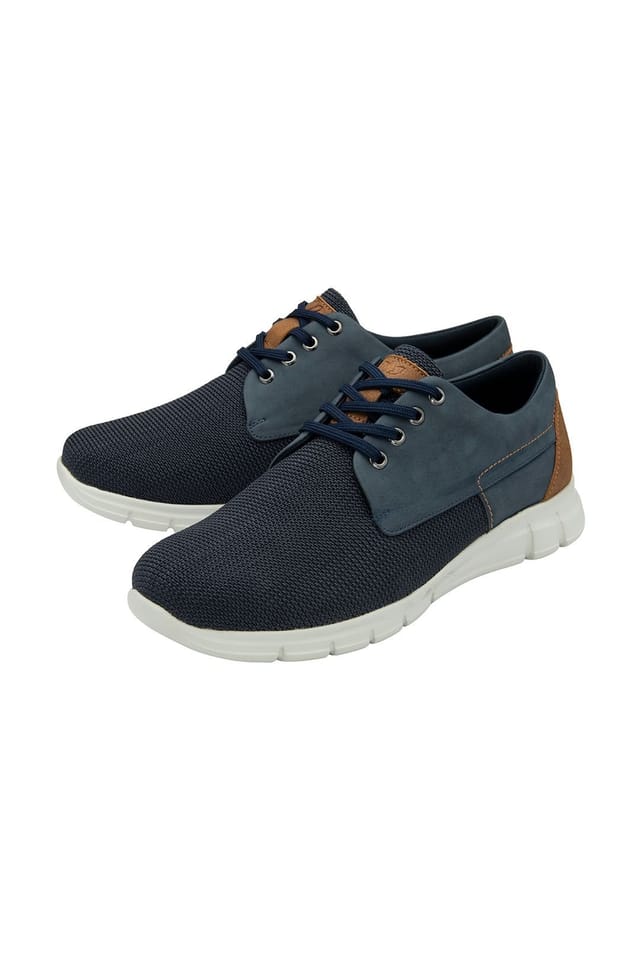 Lotus Lotus Men's 'Arezzo' Leather Lace-Up Casual Shoes in Navy - 2