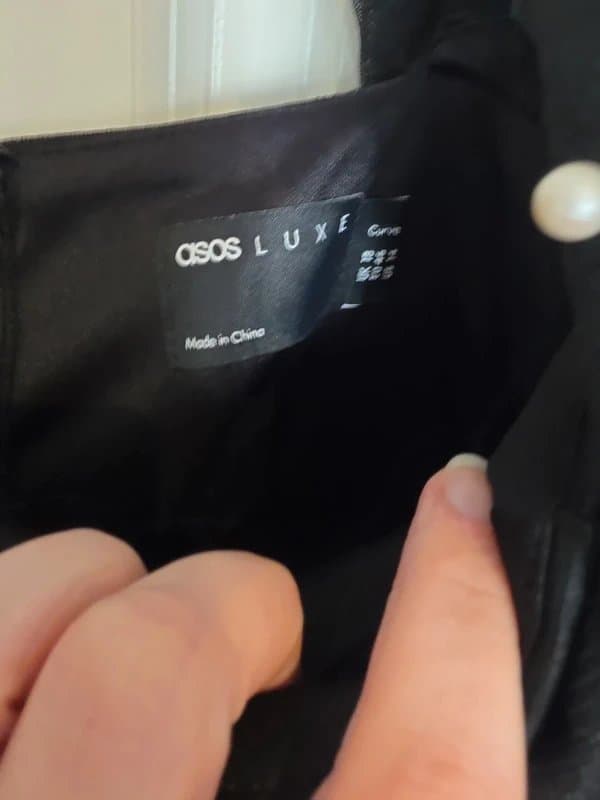 ASOS ASOS Luxe tulle baby doll dress with pearl embellishment in black size 18