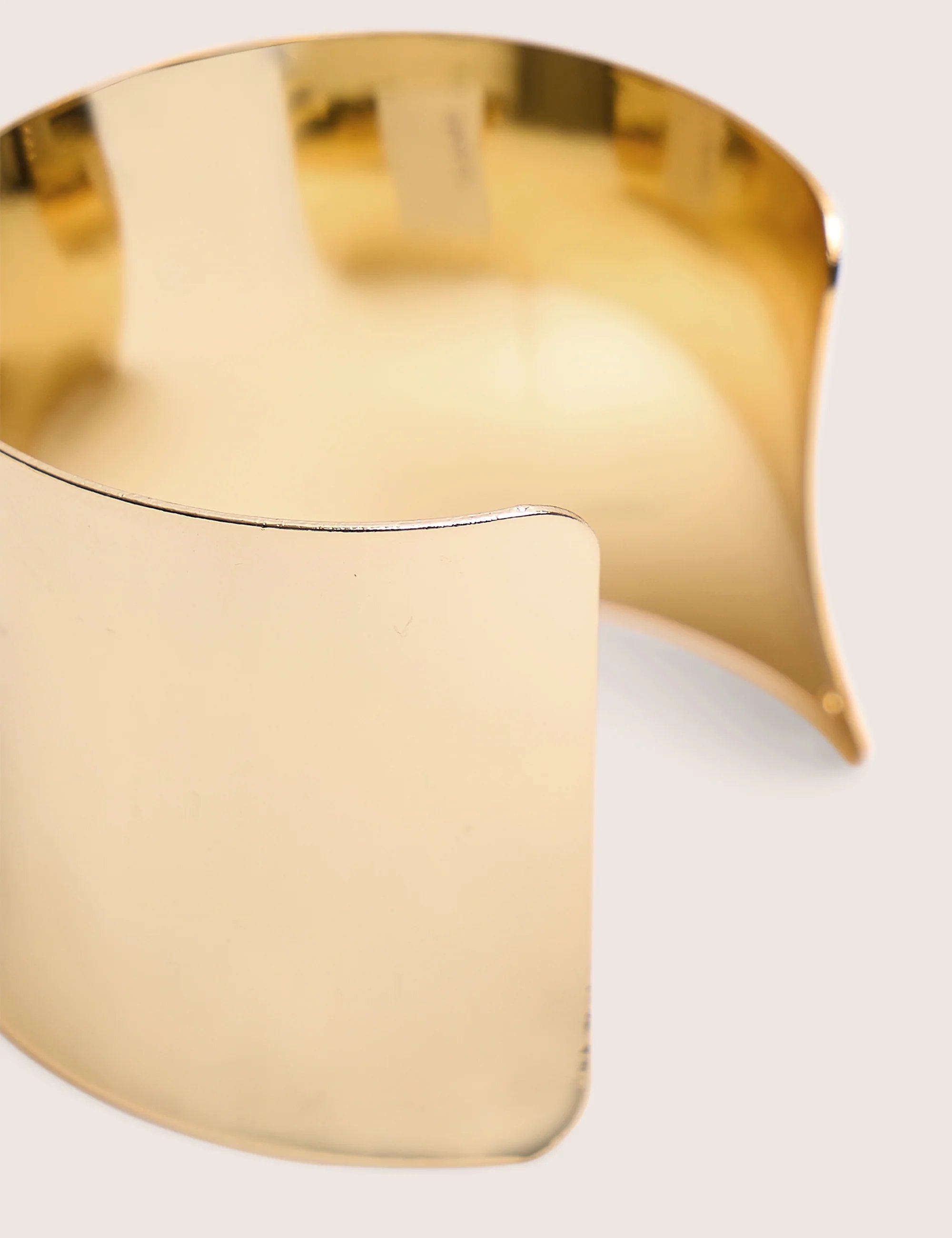 Public Desire Smooth Wide Cuff Bracelet Gold - 3