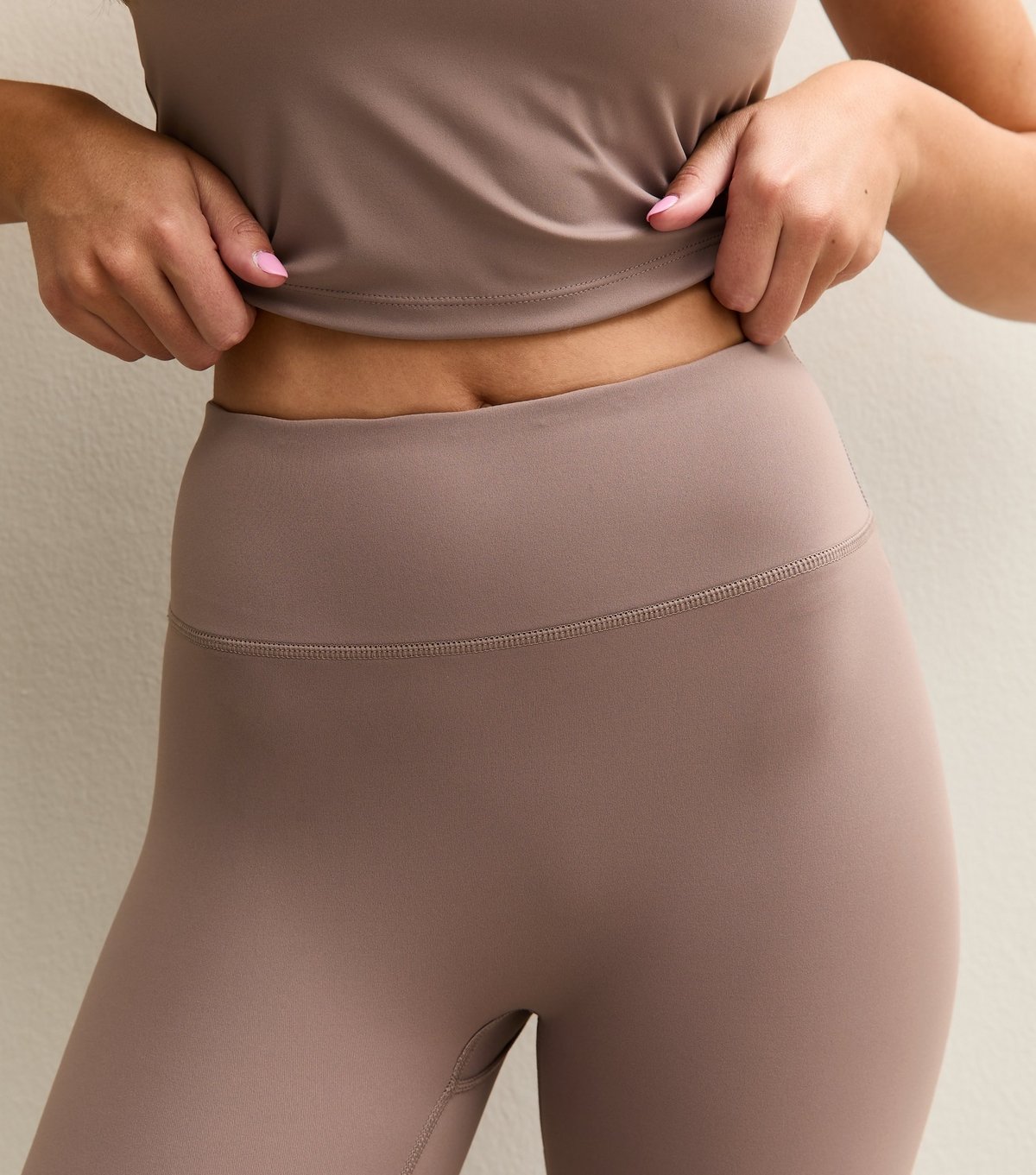 Rise Women's by Zara McDermott Mink Flare Leggings Rise New Look - 3