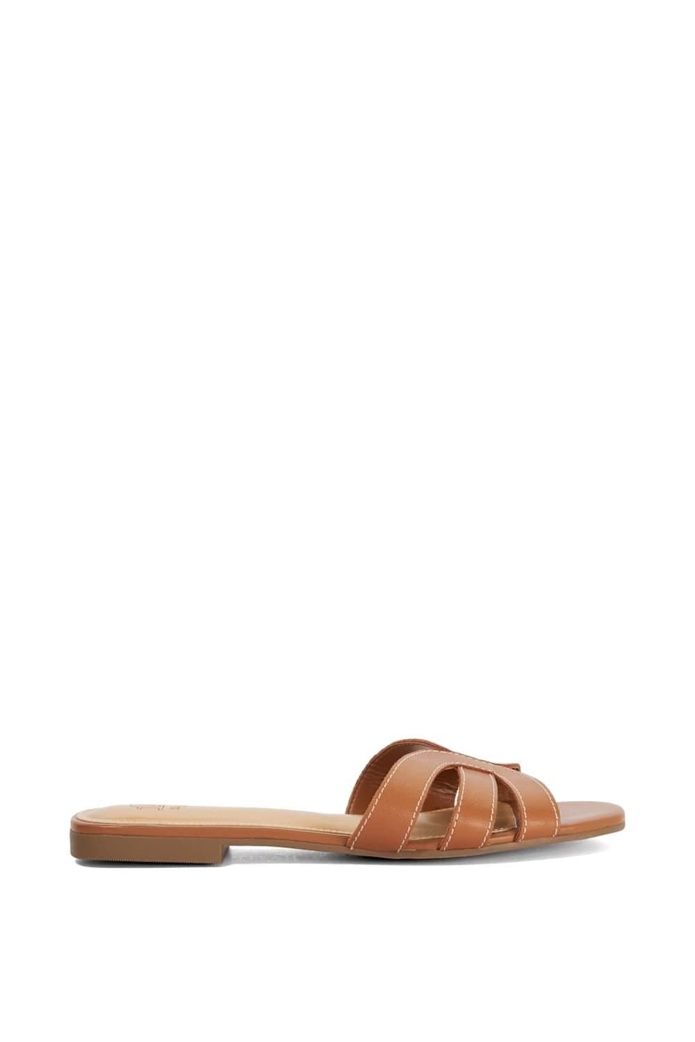 Dune London Dune London Women's 'Larrissa' Leather Sandals in Brown